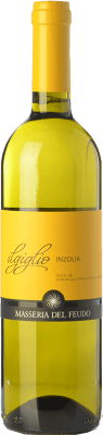 9,95 € Бесплатная доставка | Белое вино Masseria del Feudo Il Giglio Inzolia I.G.T. Terre Siciliane Сицилия Италия Inzolia — Инзолия Eco — Эко Био Органический 75 cl