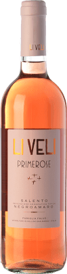 11,95 € 免费送货 | 玫瑰酒 Li Veli Primerose I.G.T. Salento 坎帕尼亚 意大利 Negroamaro 瓶子 75 cl