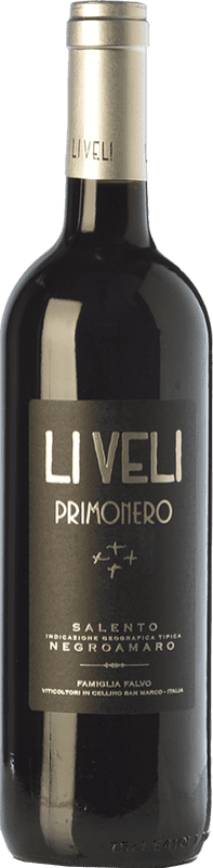 10,95 € 免费送货 | 红酒 Li Veli Primonero I.G.T. Salento 坎帕尼亚 意大利 Primitivo, Negroamaro 瓶子 75 cl