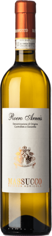 15,95 € Envío gratis | Vino blanco Massucco D.O.C.G. Roero Piemonte Italia Arneis Botella 75 cl