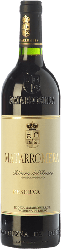 43,95 € Envío gratis | Vino tinto Matarromera Reserva D.O. Ribera del Duero Castilla y León España Tempranillo Botella 75 cl