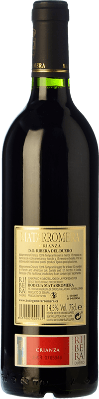49,95 € Free Shipping | Red wine Matarromera Crianza D.O. Ribera del Duero Castilla y León Spain Tempranillo Magnum Bottle 1,5 L