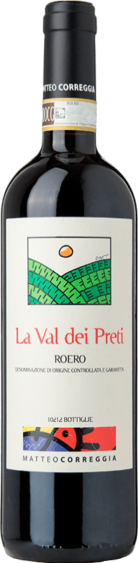 24,95 € Бесплатная доставка | Красное вино Matteo Correggia La Val dei Preti D.O.C.G. Roero Пьемонте Италия Nebbiolo бутылка 75 cl