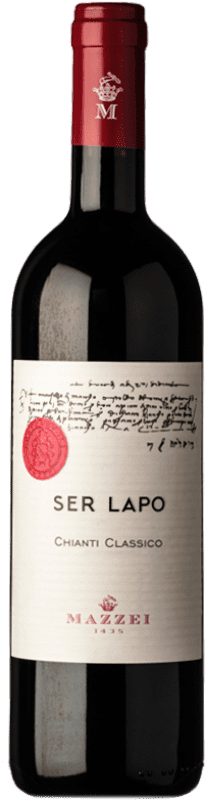 29,95 € Envoi gratuit | Vin Rouge Mazzei Ser Lapo Privata Classique Réserve D.O.C.G. Chianti Toscane Italie Merlot, Cabernet Sauvignon, Sangiovese Bouteille 75 cl