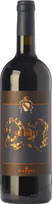 132,95 € Kostenloser Versand | Rotwein Mazzei Siepi I.G.T. Toscana Toskana Italien Merlot, Sangiovese Flasche 75 cl
