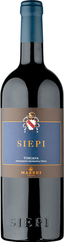 126,95 € Free Shipping | Red wine Mazzei Siepi I.G.T. Toscana Tuscany Italy Merlot, Sangiovese Bottle 75 cl