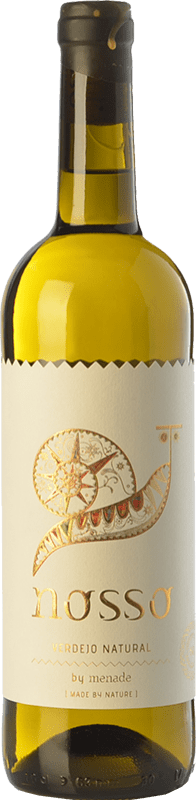 16,95 € Envío gratis | Vino Blanco Menade Nosso D.O. Rueda Castilla y León España Verdejo Eco — Ecológico 75 cl