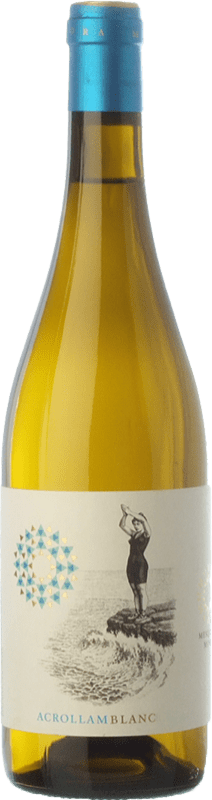 16,95 € Free Shipping | White wine Mesquida Mora Acrollam Blanc D.O. Pla i Llevant Balearic Islands Spain Chardonnay, Parellada, Premsal Bottle 75 cl