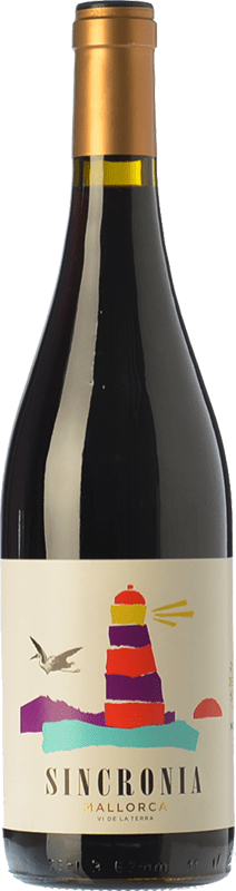 19,95 € 送料無料 | 赤ワイン Mesquida Mora Sincronia Negre 若い I.G.P. Vi de la Terra de Mallorca バレアレス諸島 スペイン Merlot, Syrah, Callet, Mantonegro Eco エコ ビオ オーガニック ボトル 75 cl
