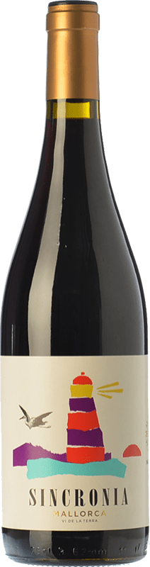 10,95 € Free Shipping | Red wine Mesquida Mora Sincronia Negre Young I.G.P. Vi de la Terra de Mallorca Balearic Islands Spain Merlot, Syrah, Callet, Mantonegro Bottle 75 cl
