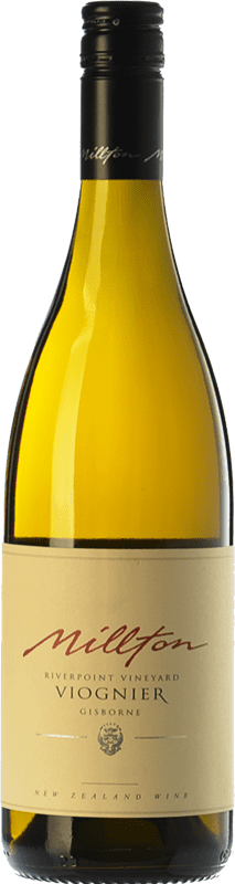 32,95 € Free Shipping | White wine Millton Riverpoint Viognier Aged I.G. Gisborne Gisborne New Zealand Viognier, Muscatel Small Grain, Marsanne Bottle 75 cl