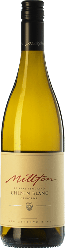 35,95 € Envío gratis | Vino Blanco Millton Te Arai Crianza I.G. Gisborne Gisborne Nueva Zelanda Chenin Eco — Ecológico 75 cl