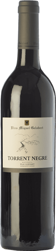 16,95 € Free Shipping | Red wine Miquel Gelabert Torrent Negre Aged D.O. Pla i Llevant Balearic Islands Spain Merlot, Syrah, Cabernet Sauvignon Bottle 75 cl