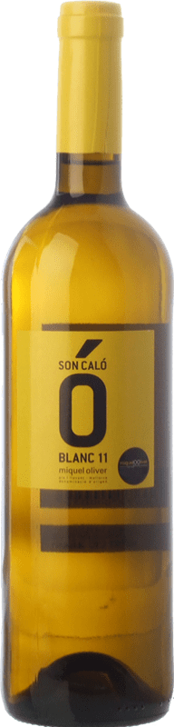 6,95 € Free Shipping | White wine Miquel Oliver Son Caló Blanc D.O. Pla i Llevant Balearic Islands Spain Premsal Bottle 75 cl