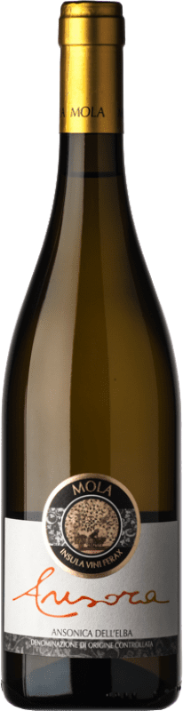 14,95 € Spedizione Gratuita | Vino bianco Mola Ansonica Ansora D.O.C. Elba Toscana Italia Malvasía, Ansonica, Procanico Bottiglia 75 cl