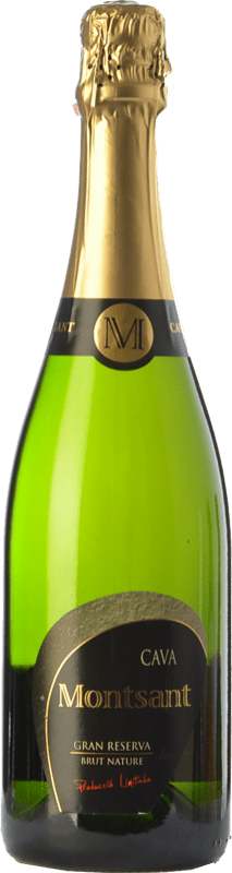 13,95 € Бесплатная доставка | Белое игристое вино Monastell Montsant Brut Nature — Брют Натюр Гран Резерва D.O. Cava Каталония Испания Macabeo — Макабео, Xarel·lo — Шарелло, Parellada — Парельяда 75 cl