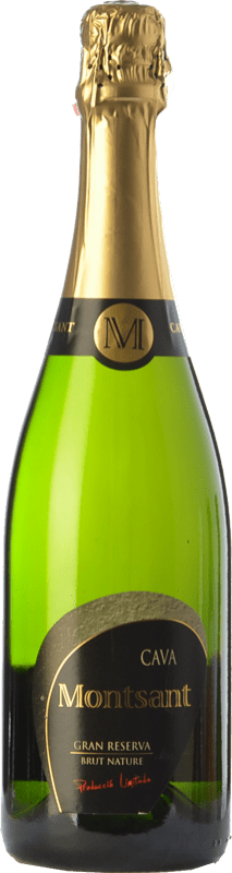 13,95 € Envio grátis | Espumante branco Monastell Montsant Brut Nature Grande Reserva D.O. Cava Catalunha Espanha Macabeo, Xarel·lo, Parellada Garrafa 75 cl