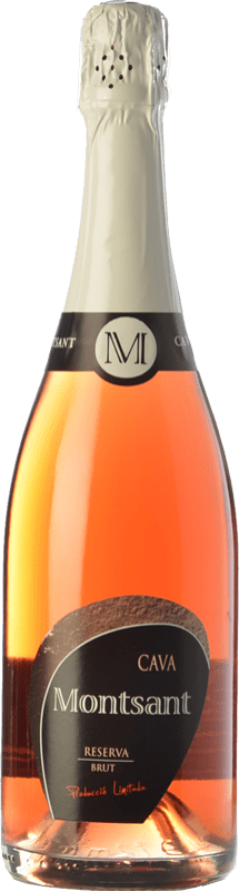 10,95 € Free Shipping | Rosé sparkling Monastell Montsant Rosat Brut D.O. Cava Catalonia Spain Pinot Black, Trepat Bottle 75 cl