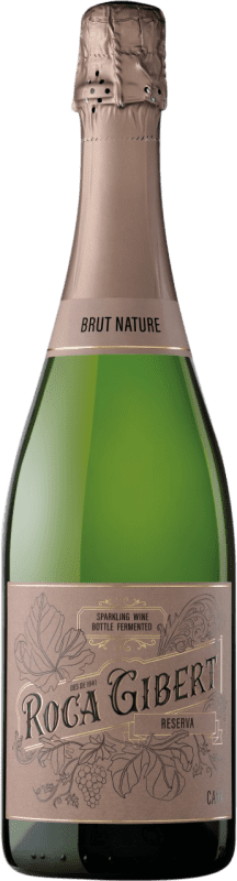 24,95 € Envío gratis | Espumoso blanco Monastell Roca Gibert Brut Nature Reserva D.O. Cava Cataluña España Macabeo, Xarel·lo, Parellada Botella 75 cl