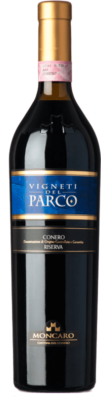 22,95 € Free Shipping | Red wine Moncaro Vigneti del Parco D.O.C. Rosso Conero Marche Italy Montepulciano Bottle 75 cl