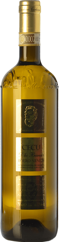19,95 € Spedizione Gratuita | Vino bianco Monchiero Carbone Cecu D.O.C.G. Roero Piemonte Italia Arneis Bottiglia 75 cl