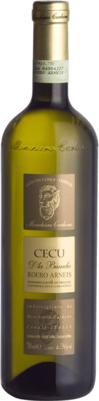 24,95 € Envío gratis | Vino Blanco Monchiero Carbone Cecu D.O.C.G. Roero Piemonte Italia Arneis 75 cl