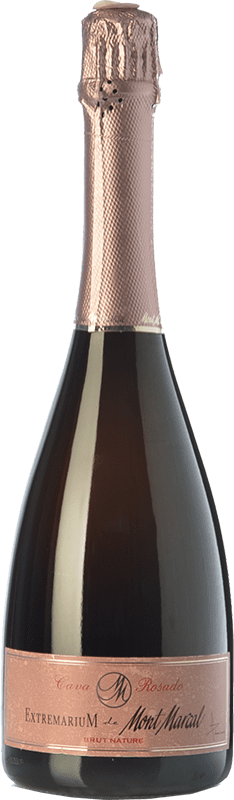 14,95 € Spedizione Gratuita | Spumante Rosato Mont Marçal Extremarium Brut Nature Giovane D.O. Cava Catalogna Spagna Pinot Nero 75 cl