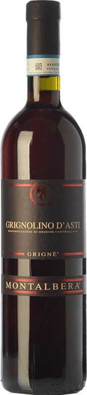 8,95 € Free Shipping | Red wine Montalbera Grignè D.O.C. Grignolino d'Asti Piemonte Italy Grignolino Bottle 75 cl