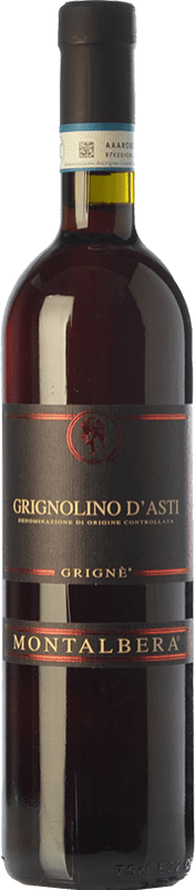 11,95 € Spedizione Gratuita | Vino Rosso Montalbera Grignè D.O.C. Grignolino d'Asti Piemonte Italia Grignolino 75 cl