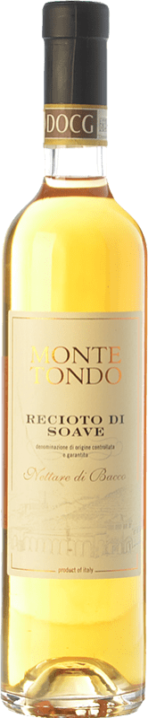 23,95 € Kostenloser Versand | Süßer Wein Monte Tondo Nettare di Bacco D.O.C.G. Recioto di Soave Venetien Italien Garganega Medium Flasche 50 cl