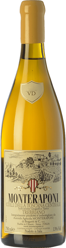 58,95 € Envoi gratuit | Vin Blanc Monteraponi Trebbiano I.G.T. Colli della Toscana Centrale Toscane Italie Trebbiano Eco — Biologique Bouteille 75 cl
