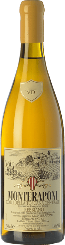 55,95 € Envoi gratuit | Vin blanc Monteraponi Trebbiano I.G.T. Colli della Toscana Centrale Toscane Italie Trebbiano Toscano Bouteille 75 cl