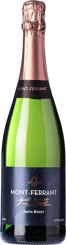 14,95 € Free Shipping | White sparkling Mont-Ferrant Berta Bouzy Reserve D.O. Cava Catalonia Spain Macabeo, Xarel·lo, Chardonnay, Parellada Bottle 75 cl