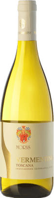 16,95 € Envío gratis | Vino blanco Morisfarms I.G.T. Toscana Toscana Italia Vermentino Botella 75 cl