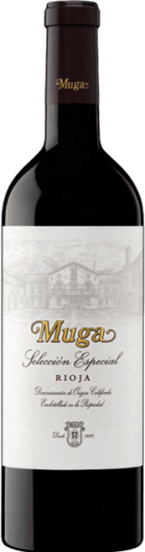 46,95 € 免费送货 | 红葡萄酒 Muga 甄选, 特别 珍藏 D.O.Ca. Rioja 拉里奥哈 西班牙 Tempranillo — 丹魄, Garnacha — 歌海娜, Graciano — 格拉西亚诺, Mazuelo — 马苏埃洛 75 cl
