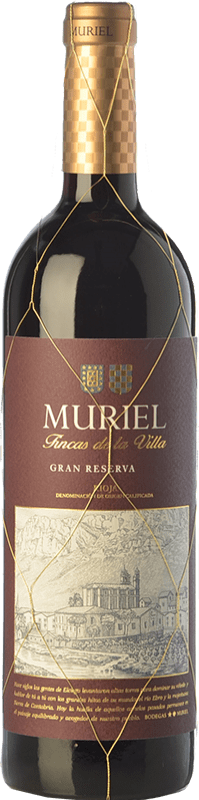16,95 € Kostenloser Versand | Rotwein Muriel Fincas de la Villa Große Reserve — Lange Reifung D.O.Ca. Rioja La Rioja Spanien Tempranillo 75 cl