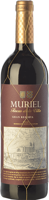 19,95 € Envio grátis | Vinho tinto Muriel Fincas de la Villa Grande Reserva D.O.Ca. Rioja La Rioja Espanha Tempranillo Garrafa 75 cl