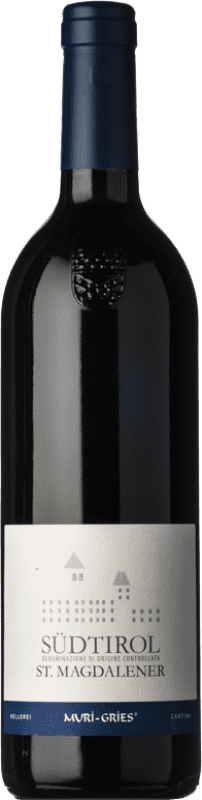 12,95 € Бесплатная доставка | Красное вино Muri-Gries Sainte Magdalener D.O.C. Alto Adige Трентино-Альто-Адидже Италия Lagrein — Лагрейн, Schiava — Скиава Бутылка 75 cl
