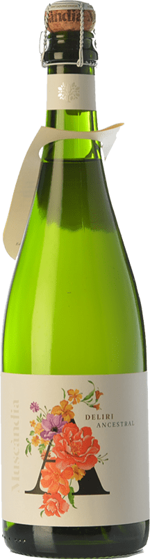 10,95 € 免费送货 | 白起泡酒 Muscàndia Deliri Ancestral D.O. Cava 加泰罗尼亚 西班牙 Sauvignon White, Muscatel Small Grain 瓶子 75 cl