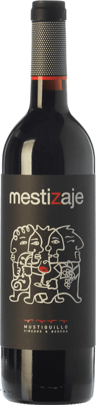13,95 € Kostenloser Versand | Rotwein Mustiguillo Mestizaje Jung D.O.P. Vino de Pago El Terrerazo Valencianische Gemeinschaft Spanien Tempranillo, Merlot, Garnacha — Grenache, Cabernet Sauvignon, Bobal Eco — Biologisch Flasche 75 cl