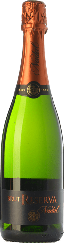 8,95 € Envio grátis | Espumante branco Nadal Brut Reserva D.O. Cava Catalunha Espanha Macabeo, Xarel·lo, Parellada Garrafa 75 cl