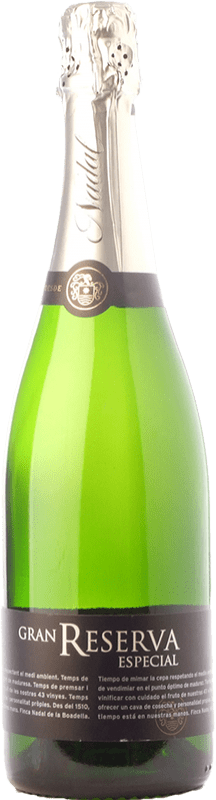 14,95 € Envio grátis | Espumante branco Nadal Especial Brut Nature Grande Reserva D.O. Cava Catalunha Espanha Macabeo, Xarel·lo, Parellada Garrafa 75 cl