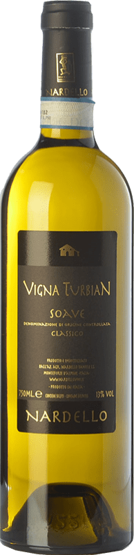 13,95 € Spedizione Gratuita | Vino bianco Nardello Vigna Turbian D.O.C.G. Soave Classico Veneto Italia Garganega, Trebbiano di Soave Bottiglia 75 cl