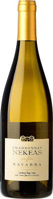 14,95 € Envio grátis | Vinho branco Nekeas Cuvée Allier Crianza D.O. Navarra Navarra Espanha Chardonnay Garrafa 75 cl