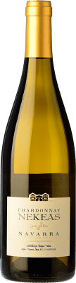 16,95 € Envío gratis | Vino Blanco Nekeas Allier Cuvée Crianza D.O. Navarra Navarra España Chardonnay 75 cl