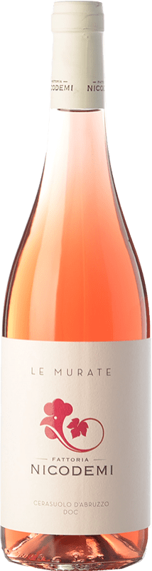 9,95 € Spedizione Gratuita | Vino rosato Nicodemi Le Murate D.O.C. Cerasuolo d'Abruzzo Abruzzo Italia Montepulciano Bottiglia 75 cl