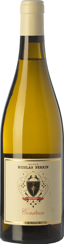 44,95 € Envio grátis | Vinho branco Nicolas Perrin Crianza A.O.C. Condrieu Rhône França Viognier Garrafa 75 cl