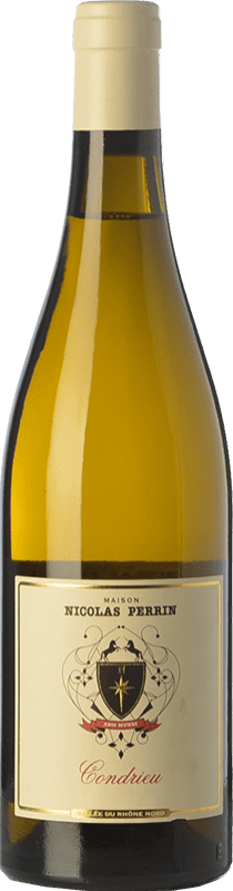 46,95 € Spedizione Gratuita | Vino Bianco Nicolas Perrin Crianza — Invecchiato in Botte A.O.C. Condrieu Rhône Francia Viognier Bottiglia 75 cl