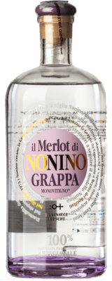 49,95 € Spedizione Gratuita | Grappa Nonino Il Merlot I.G.T. Grappa Friulana Friuli-Venezia Giulia Italia Bottiglia 70 cl