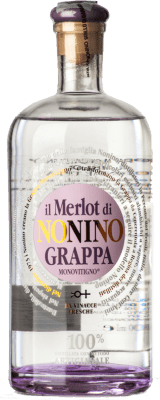 45,95 € Kostenloser Versand | Grappa Nonino Il Merlot I.G.T. Grappa Friulana Friaul-Julisch Venetien Italien Merlot Flasche 70 cl